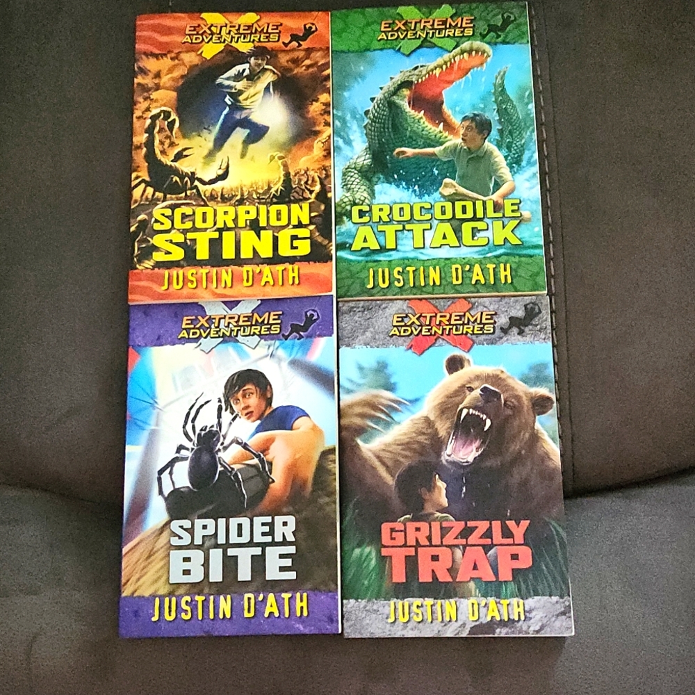Brand NEW! Set Of 4 Extreme Adventures Series Books By JUSTIN D'ATH, paperback‎